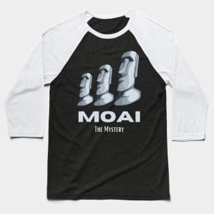 Rapa Nui Moai Easter Island Statues Heads Mystery Baseball T-Shirt